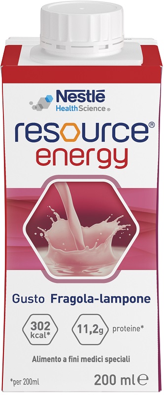 RESOURCE ENERGY FRAGOLA-LAMPONE 200 ML - Farmacia Del Monaco