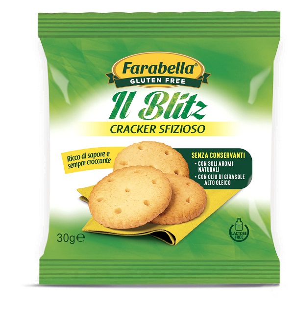 FARABELLA GLUTEN FREE IL BLITZ CRACKER SFIZIOSO SENZA LATTOSIO 30 G - Farmacia Del Monaco