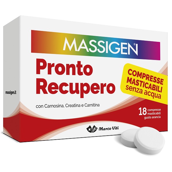 MASSIGEN PRONTO RECUPERO 18 COMPRESSE MASTICABILI - Farmacia Del Monaco