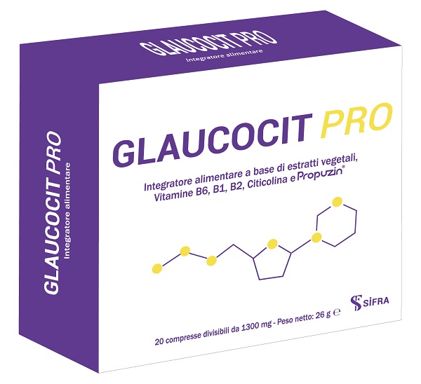 GLAUCOCIT PRO 20 COMPRESSE DIVISIBILI DA 1300 MG - Farmacia Del Monaco