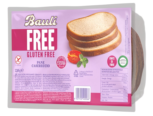 BAULI FREE PANE CASERECCIO 220 G - Farmacia Del Monaco