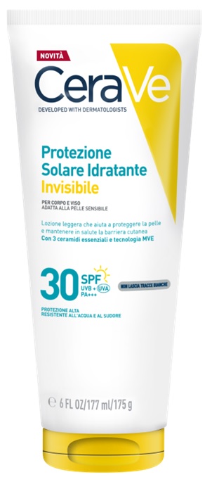 CERAVE PROTEZIONE SOLARE IDRATANTE INVISIBILE SPF30 177 ML - Farmacia Del Monaco