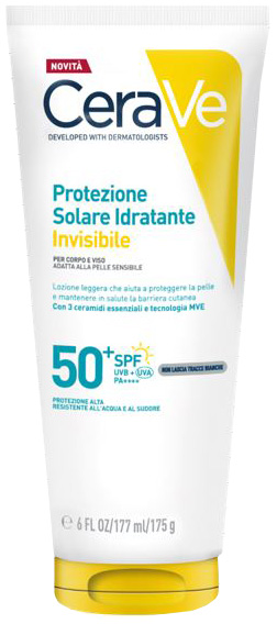 CERAVE PROTEZIONE SOLARE IDRATANTE INVISIBILE SPF50+ 177 ML - Farmacia Del Monaco