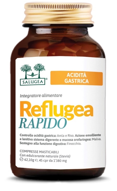REFLUGEA RAPIDO SALUGEA 45 COMPRESSE MASTICABILI DA 1380 MG - Farmacia Del Monaco