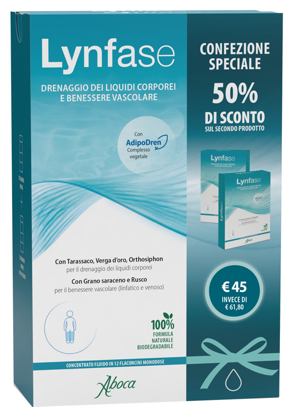 LYNFASE FLACONCINI CONFEZIONE SPECIALE 1+50% 1+1 DEL 989638477 - Farmacia Del Monaco