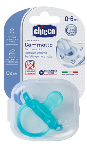 CHICCO GOMMOTTO IN SILICONE BOY 0-6 MESI 1 PEZZO - Farmacia Del Monaco