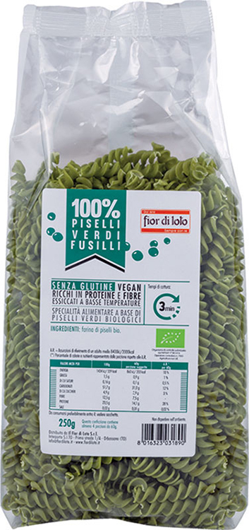FUSILLI DI PISELLI BIO 250 G - Farmacia Del Monaco