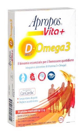 APROPOS VITA+VITAMINA D + OMEGA 3 30 GELATINE - Farmacia Del Monaco
