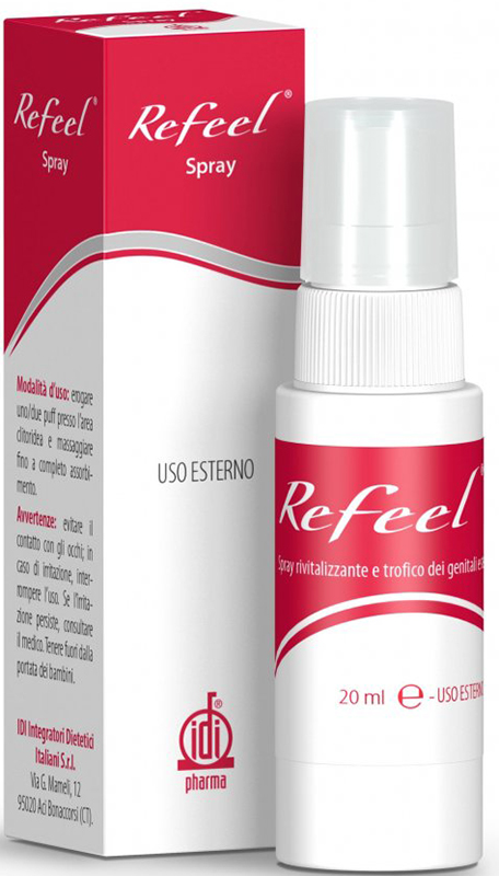 REFEEL SPRAY RIVITALIZZANTE E TROFICO DEI GENITALI ESTERNI FEMMINILI 20 ML - Farmacia Del Monaco