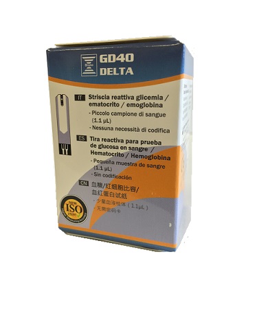 STRISCE MISURAZIONE GLICEMIA BRUNO GD40 DELTA 25 PEZZI - Farmacia Del Monaco