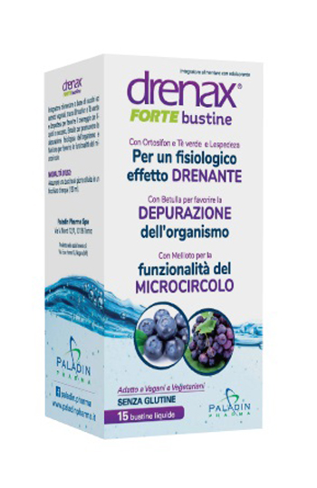 DRENAX FORTE MIRTILLO E UVA 15 BUSTINE - Farmacia Del Monaco