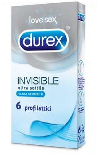 DUREX INVISIBLE PROFILATTICO 6 PEZZI - Farmacia Del Monaco