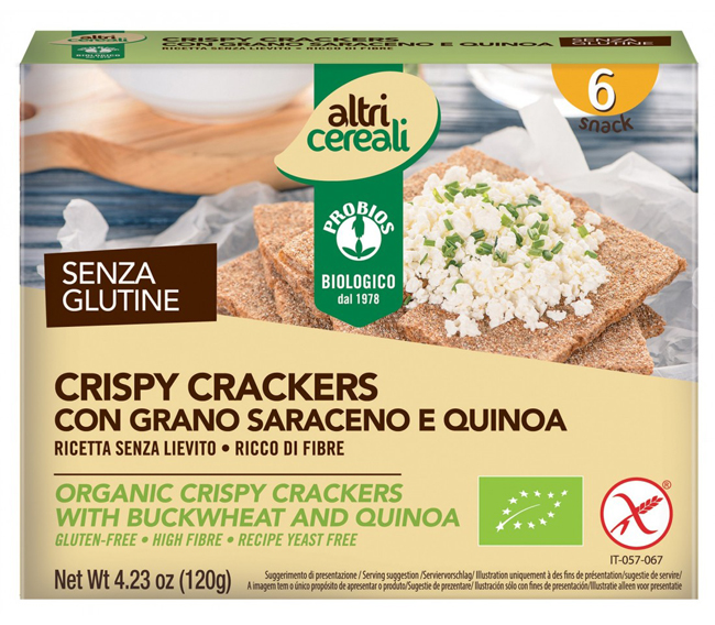 ALTRICEREALI CRISPY GRANO SARACENO SENZA LIEVITO 180 G - Farmacia Del Monaco