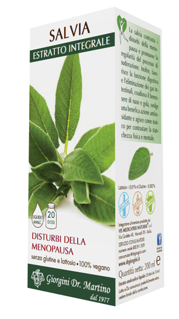 SALVIA ESTRATTO INTEGRALE 200 ML - Farmacia Del Monaco