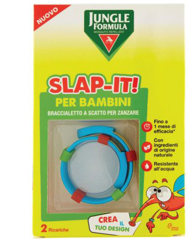 JUNGLE FORMULA SLAP-IT BRACCIALETTO ANTI-ZANZARE PER BAMBINI+ 2 RICARICHE - Farmacia Del Monaco