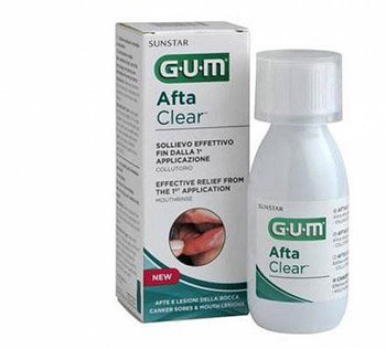 GUM AFTACLEAR RINSE 120 ML COLLUTORIO - Farmacia Del Monaco