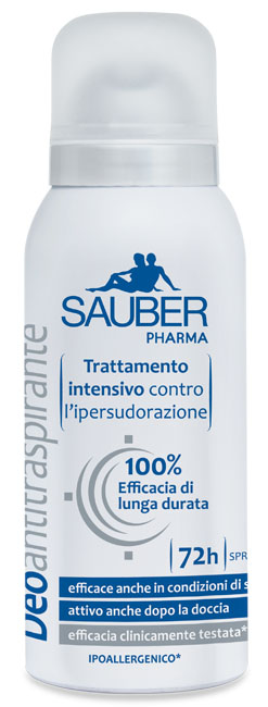 SAUBER ANTITRASPIRANTE 72 ORE SPRAY - Farmacia Del Monaco