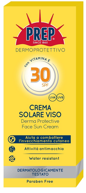 PREP SOLARI CREMA VISO SPF 30 50 ML - Farmacia Del Monaco