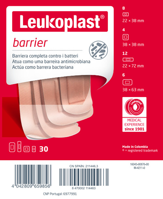 LEUKOPLAST BARRIER 30 PEZZI ASSORTITI - Farmacia Del Monaco