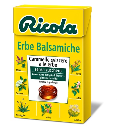 RICOLA ERBE BALSAMICHE SENZA ZUCCHERO 50 G - Farmacia Del Monaco
