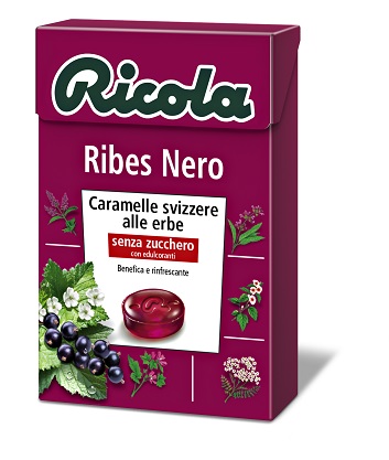 RICOLA RIBES NERO SENZA ZUCCHERO 50 G - Farmacia Del Monaco
