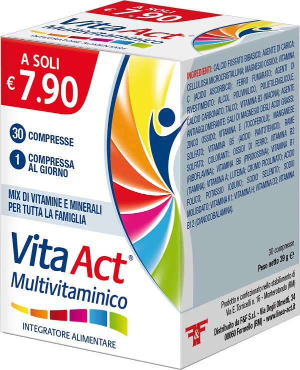 VITA ACT MULTIVITAMINICO 30 COMPRESSE - Farmacia Del Monaco