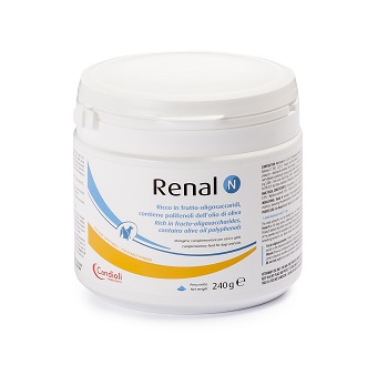 RENAL N MANGIME COMPLEMENTARE PER CANI E GATTI BARATTOLO 240 G - Farmacia Del Monaco