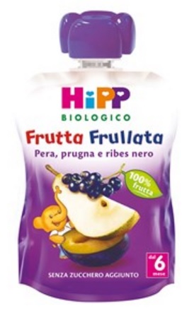 HIPP BIO FRUTTA FRULLATA PERA PRUGNA RIBES 90 G - Farmacia Del Monaco