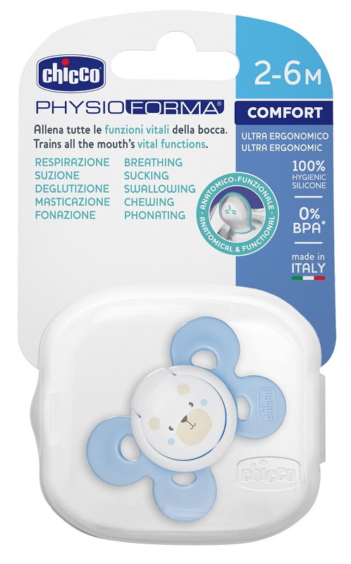 CHICCO SUCCHIETTO COMFORT BOY IN SILICONE 2-6 MESI 1 PEZZO - Farmacia Del Monaco