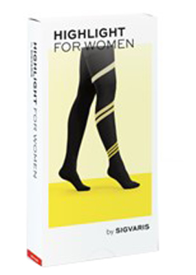 SIGVARIS HIGHLIGHT WOMEN CALZA COSCIA NORMALE PUNTA CHIUSA BLACK M - Farmacia Del Monaco