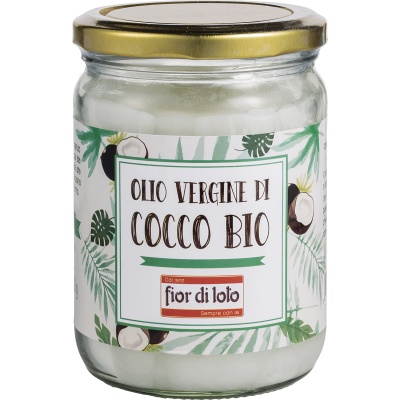 FIOR DI LOTO OLIO VERGINE DI COCCO BIO 450 ML - Farmacia Del Monaco