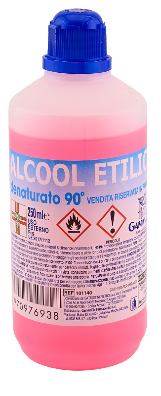 ALCOOL ETILICO DENATURATO 90 GRADI 250 ML - Farmacia Del Monaco