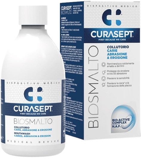 CURASEPT BIOSMALTO COLLUTORIO CARIE ABRASIONE&EROSIONE 300 ML - Farmacia Del Monaco