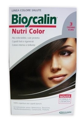 BIOSCALIN NUTRI COLOR 3 CASTANO SCURO SINCROB 124 ML - Farmacia Del Monaco