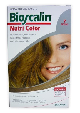 BIOSCALIN NUTRI COLOR 7 BIONDO SINCROB 124 ML - Farmacia Del Monaco