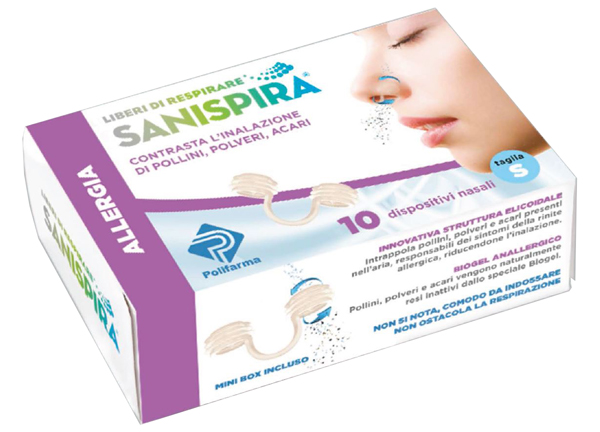 SANISPIRA ALLERGIA DISPOSITIVO NASALE 10 PEZZI TAGLIA L - Farmacia Del Monaco
