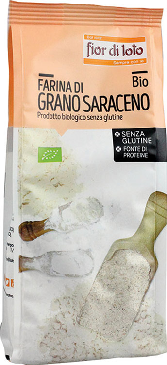 FARINA GRANO SARACENO SENZA GLUTINE BIO 375 G - Farmacia Del Monaco