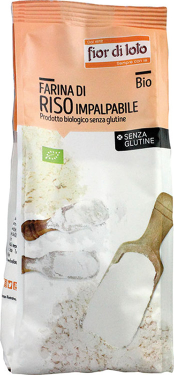 FARINA RISO IMPALPABILE SENZA GLUTINE BIO 375 G - Farmacia Del Monaco