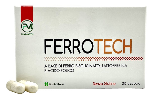 FERROTECH 30 CAPSULE DA 550MG - Farmacia Del Monaco