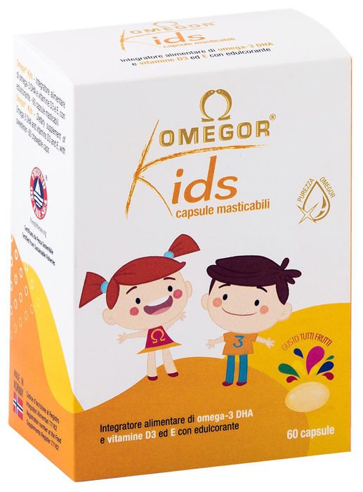 OMEGOR KIDS 60 CAPSULE MASTICABILI - Farmacia Del Monaco