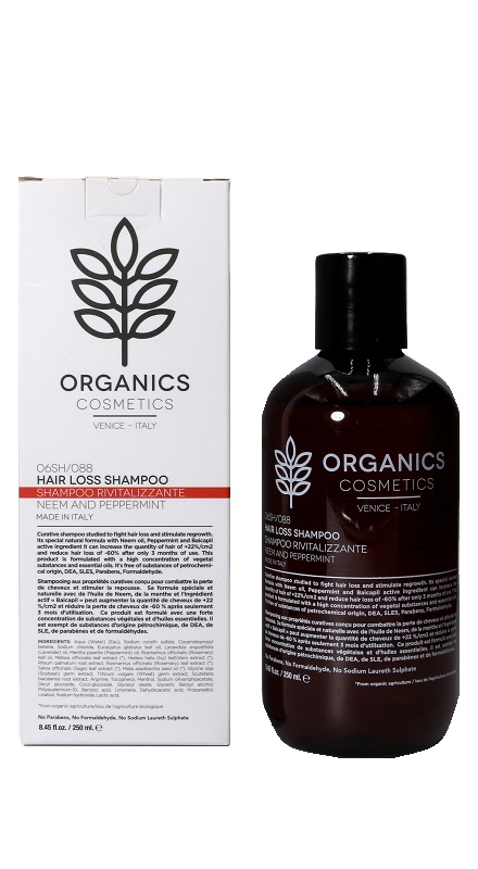 ORGANICS PHARM HAIR LOSS SHAMPOO NEEM OIL AND PEPPERMINT 250 ML - Farmacia Del Monaco