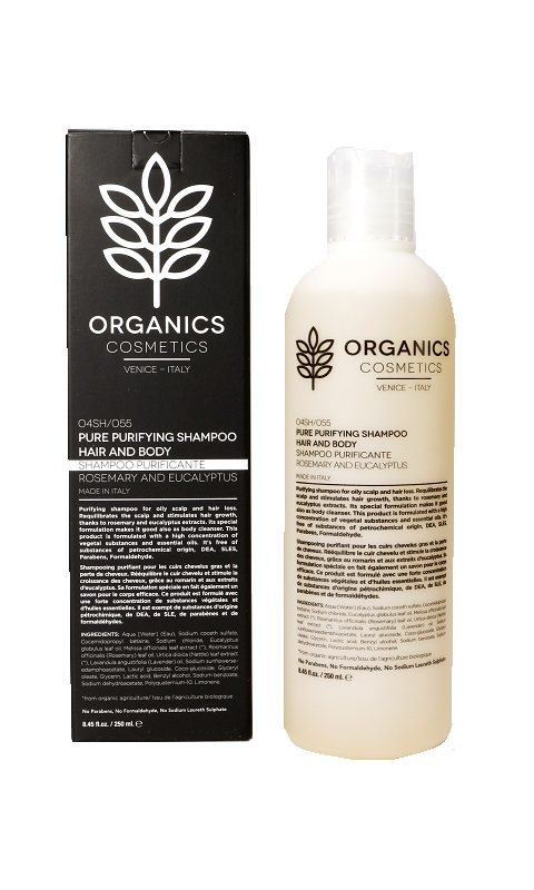 ORGANICS PHARM PURE PURIFYING SHAMPOO HAIR AND BODY 250 ML - Farmacia Del Monaco