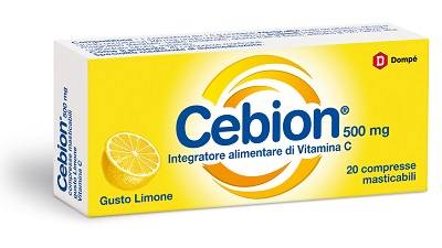CEBION MASTICABILE LIMONE VITAMINA C 500 MG 20 COMPRESSE - Farmacia Del Monaco