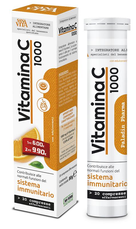 SANAVITA VITAMINA C 20 COMPRESSE EFFERVESCENTI - Farmacia Del Monaco