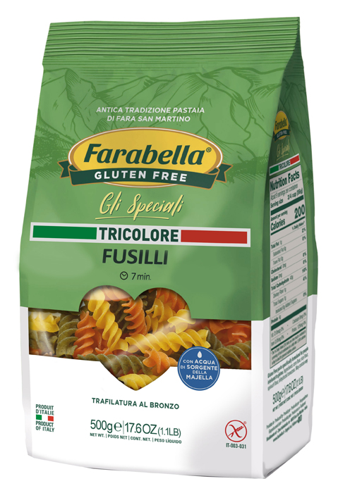 FARABELLA FUSILLI TRICOLORE 500 G - Farmacia Del Monaco