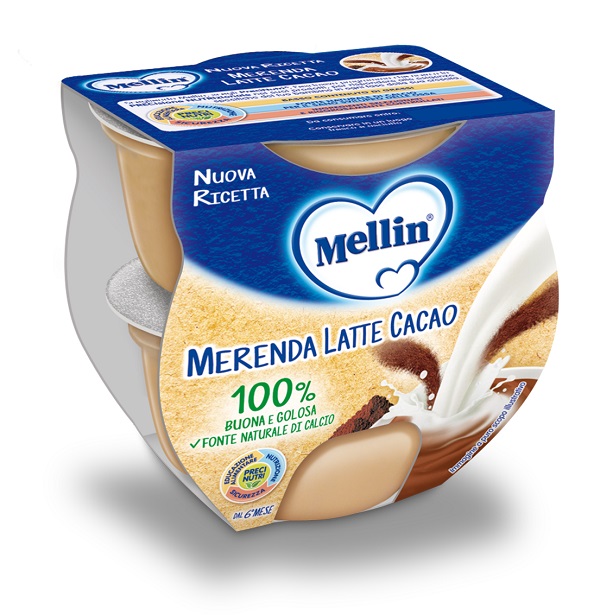 MELLIN MERENDA LATTE CACAO 2 X 100 G - Farmacia Del Monaco