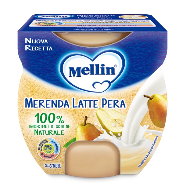 MELLIN MERENDA LATTE PERA 2 X 100 G - Farmacia Del Monaco