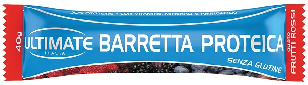ULTIMATE ITALIA BARRETTA PROTEICA FRUTTI ROSSI 40 G - Farmacia Del Monaco