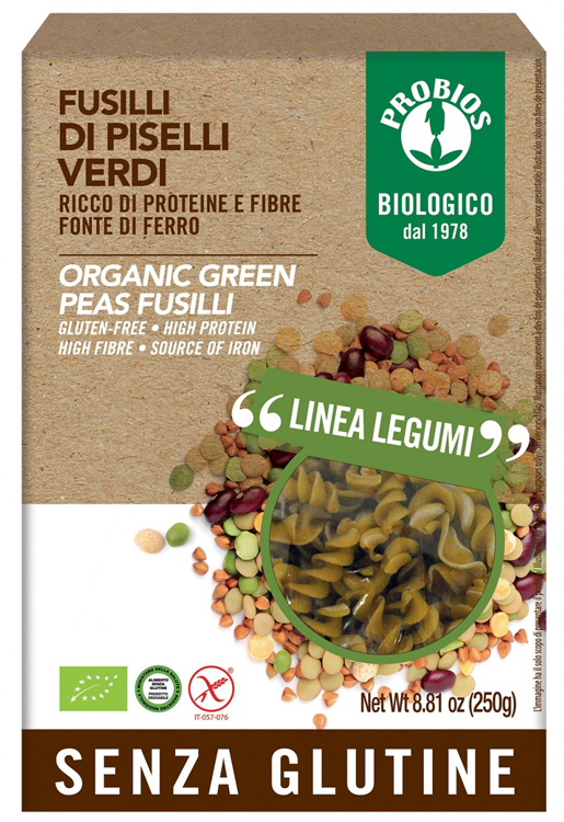 PROBIOS SPECIALITA' DI PISELLI VERDI FUSILLI 250 G - Farmacia Del Monaco