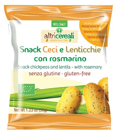 ALTRICEREALI SNACK CECI E LENTICCHIE CON ROSMARINO 35 G - Farmacia Del Monaco